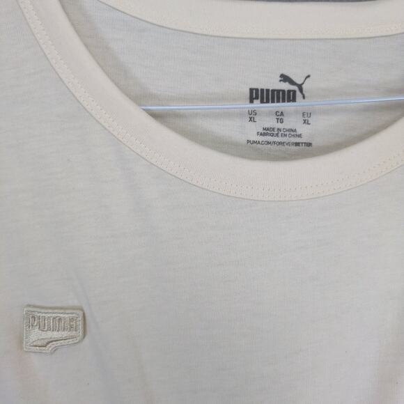 NWT Puma Manchester City Football Club Men's XL T-Shirt, Beige Patch Logo Soccer - Picture 2 of 6